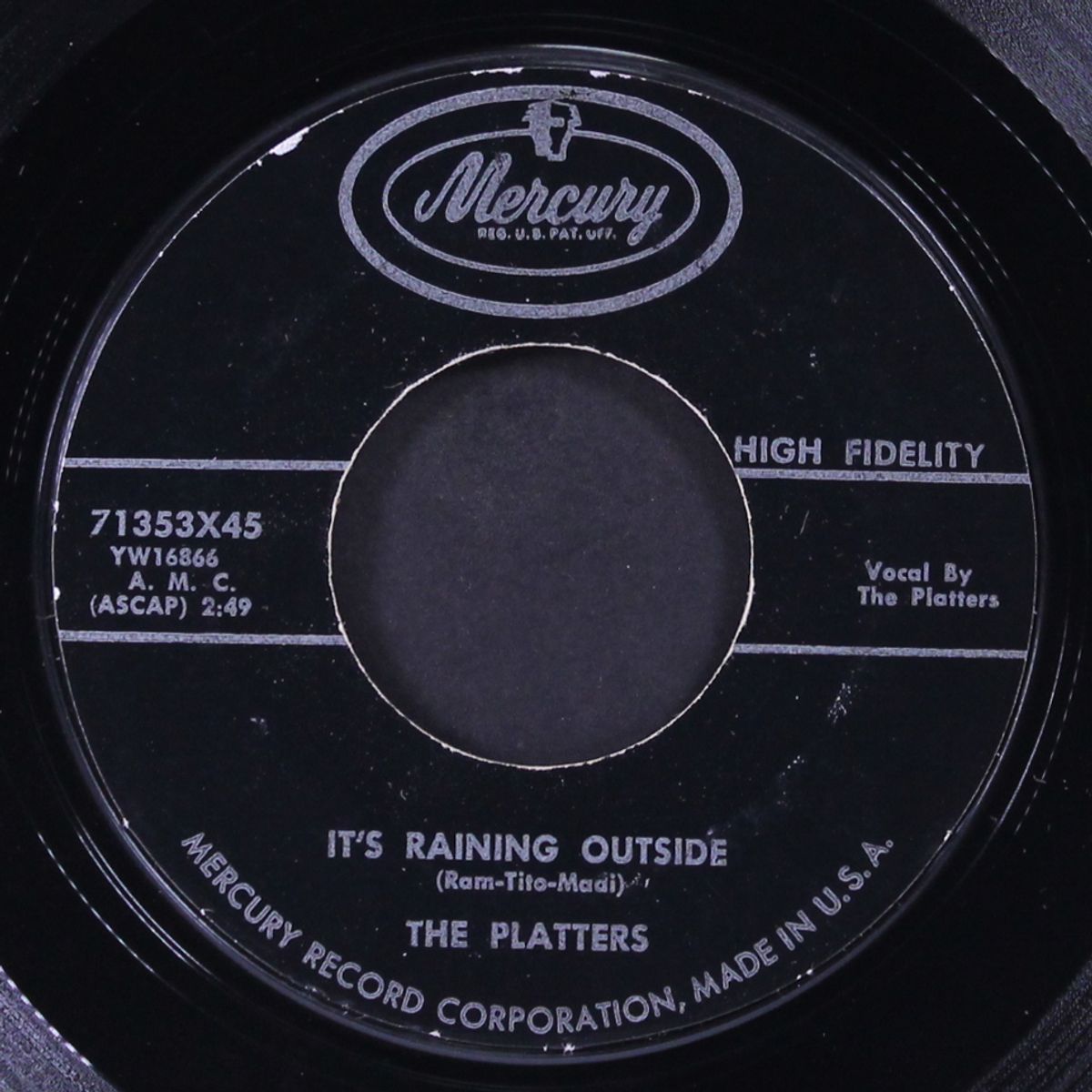 i wish / it's raining outside by PLATTERS