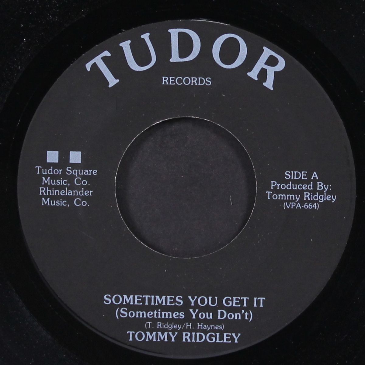 sometimes you get it / live while you can by TOMMY RIDGLEY