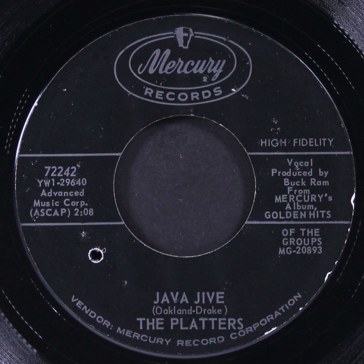 row the boat ashore / java jive by PLATTERS