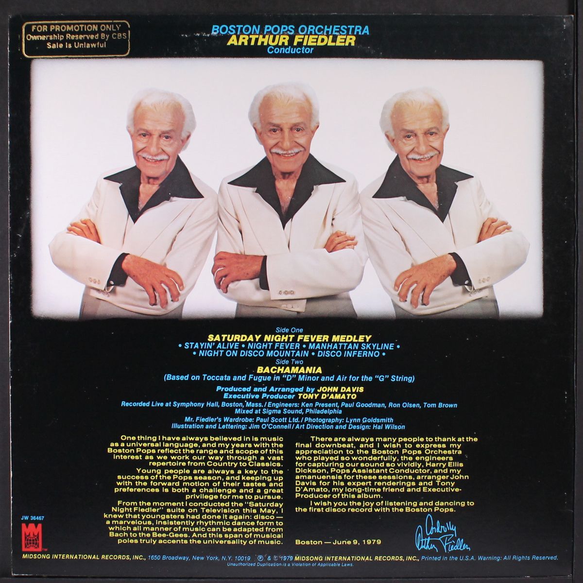 saturday night fiedler by ARTHUR FIEDLER