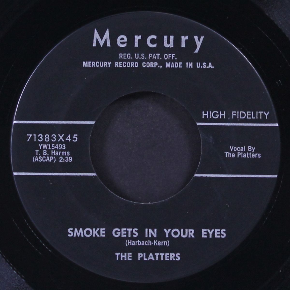 smoke gets in your eyes / no matter what you are by PLATTERS