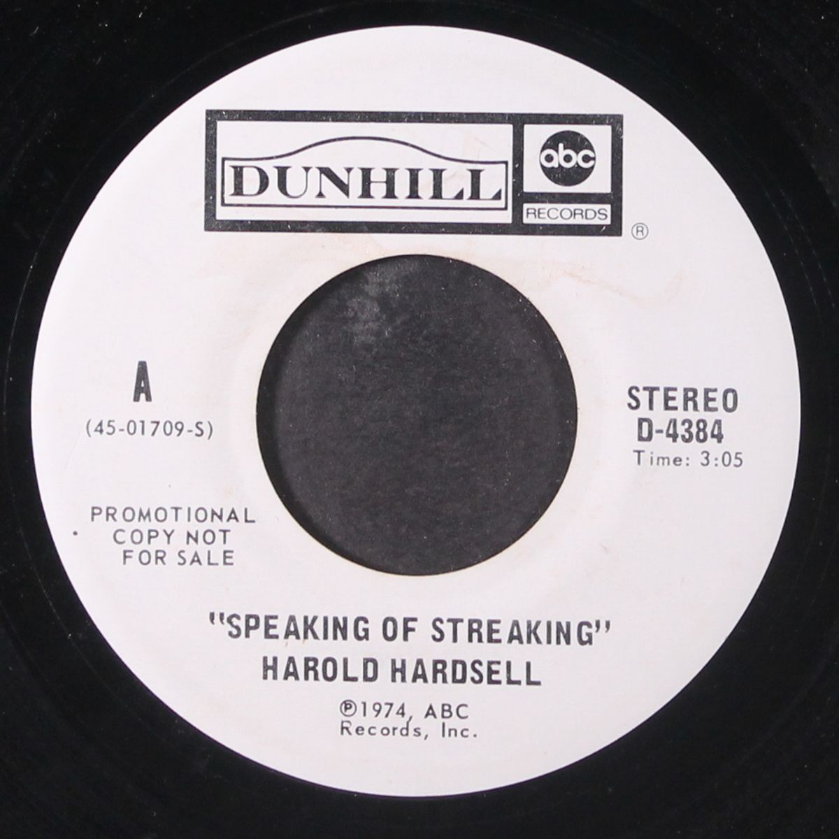speaking of streaking / mono by HAROLD HARDSELL