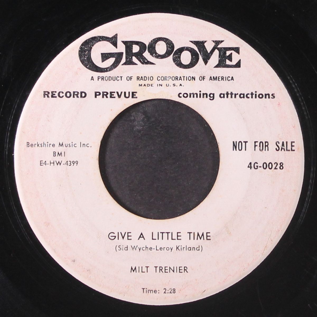 day old bread / give a little time by MILT TRENIER