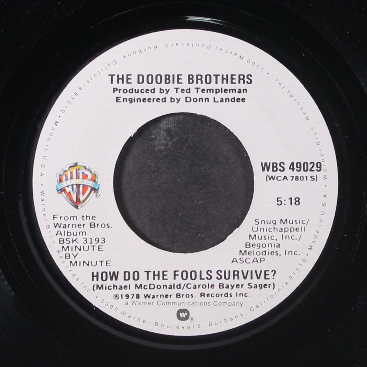 dependin' on you / how do the fools survive? by DOOBIE BROTHERS