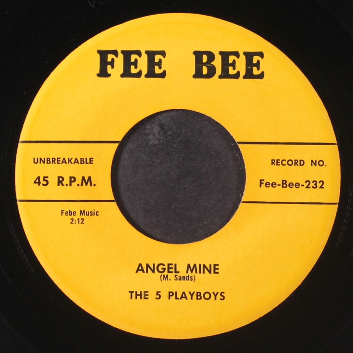 angel mine / she's my baby by 5 PLAYBOYS