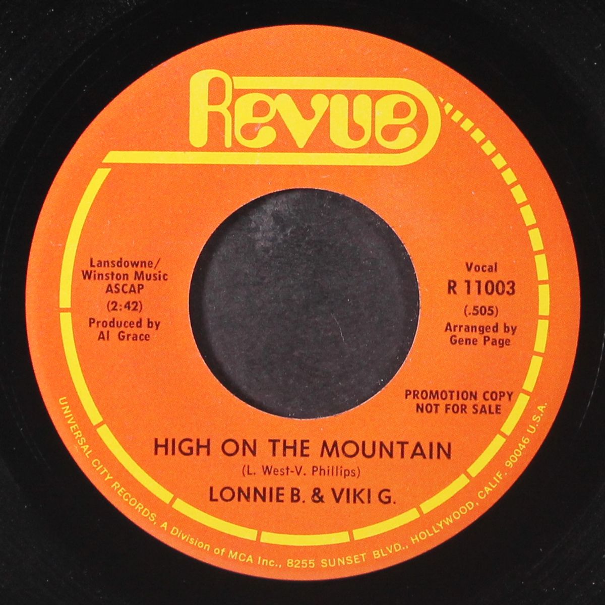 high on the mountain / oops by LONNIE B. & VIKI G.