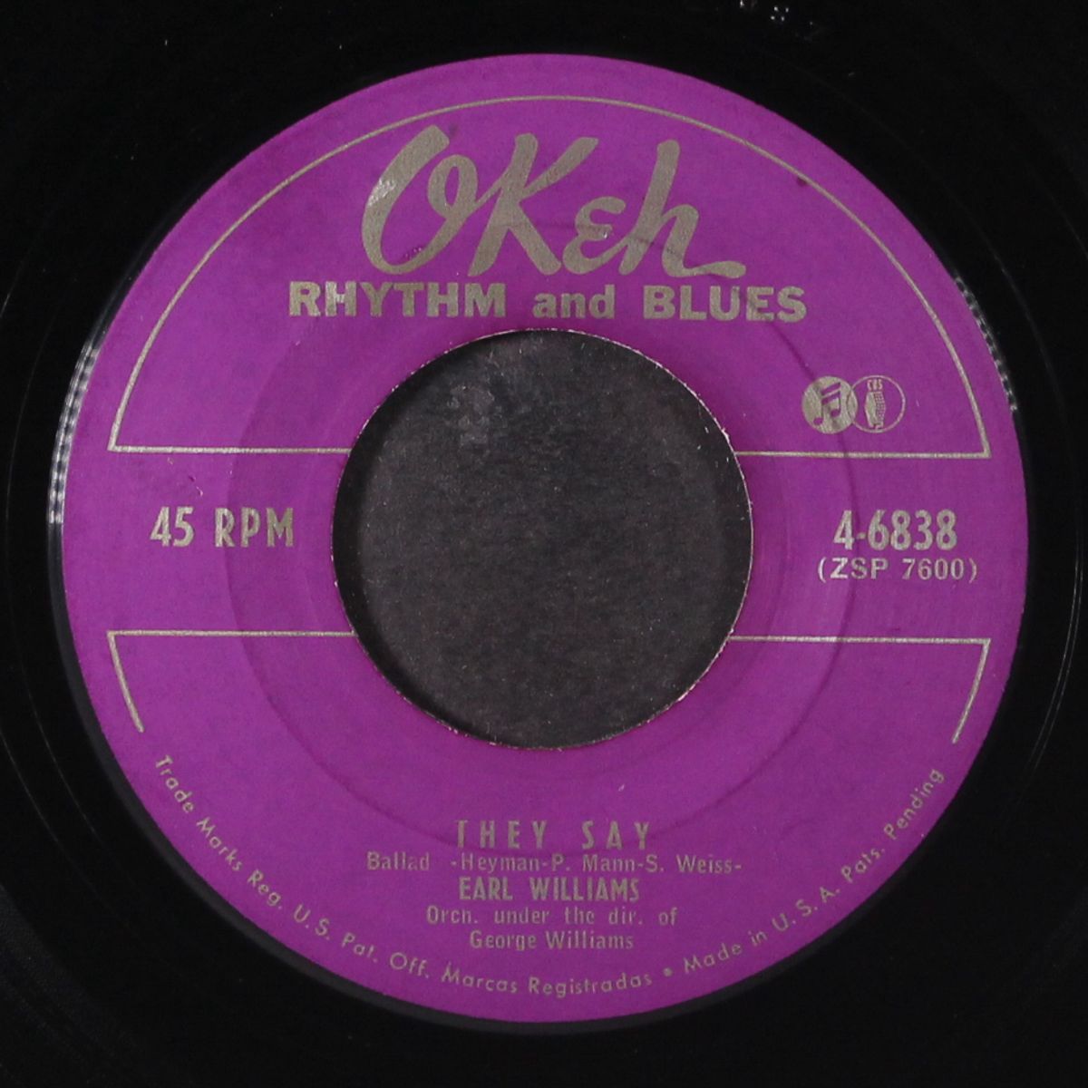 lately / they say by EARL WILLIAMS