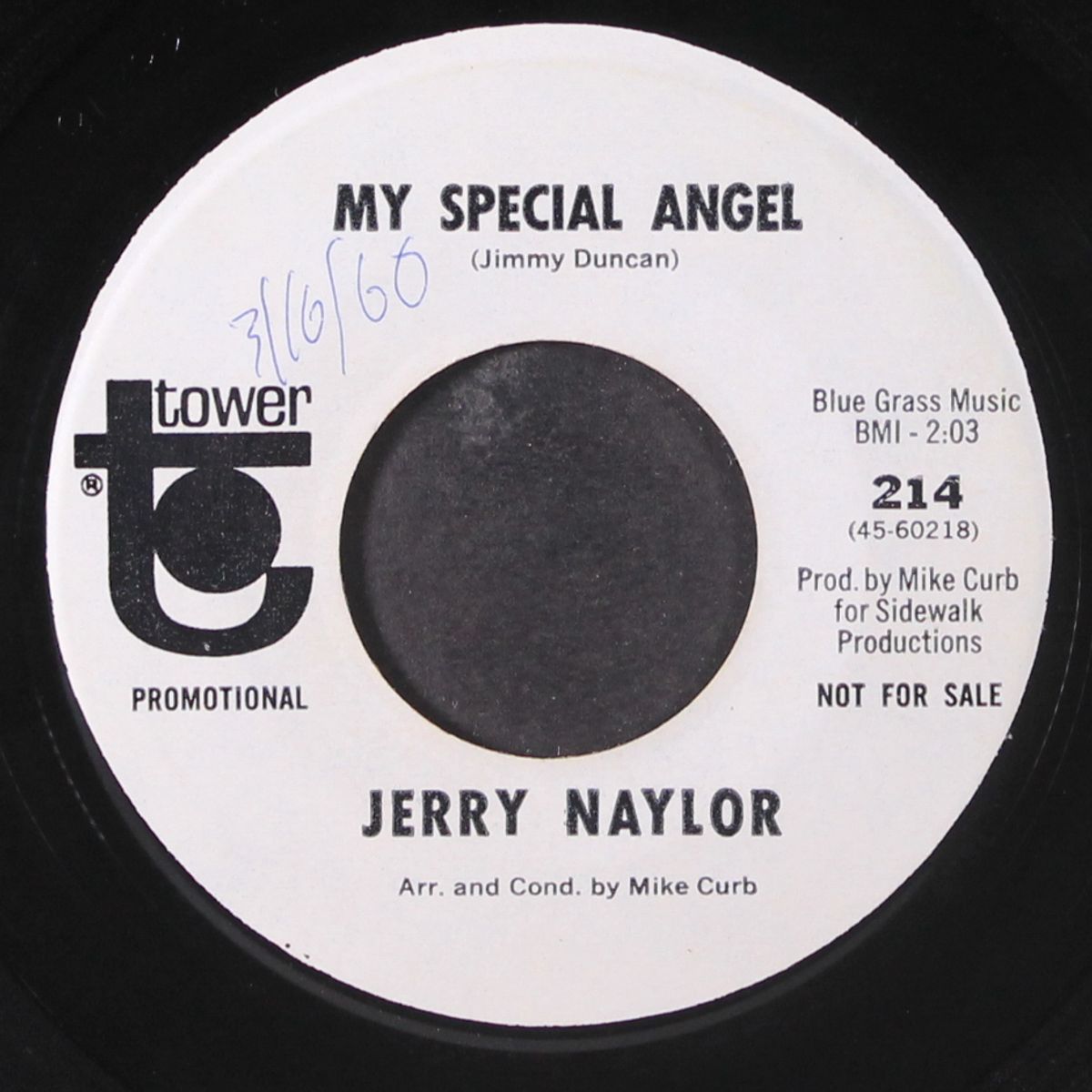 my special angel / would you believe by JERRY NAYLOR