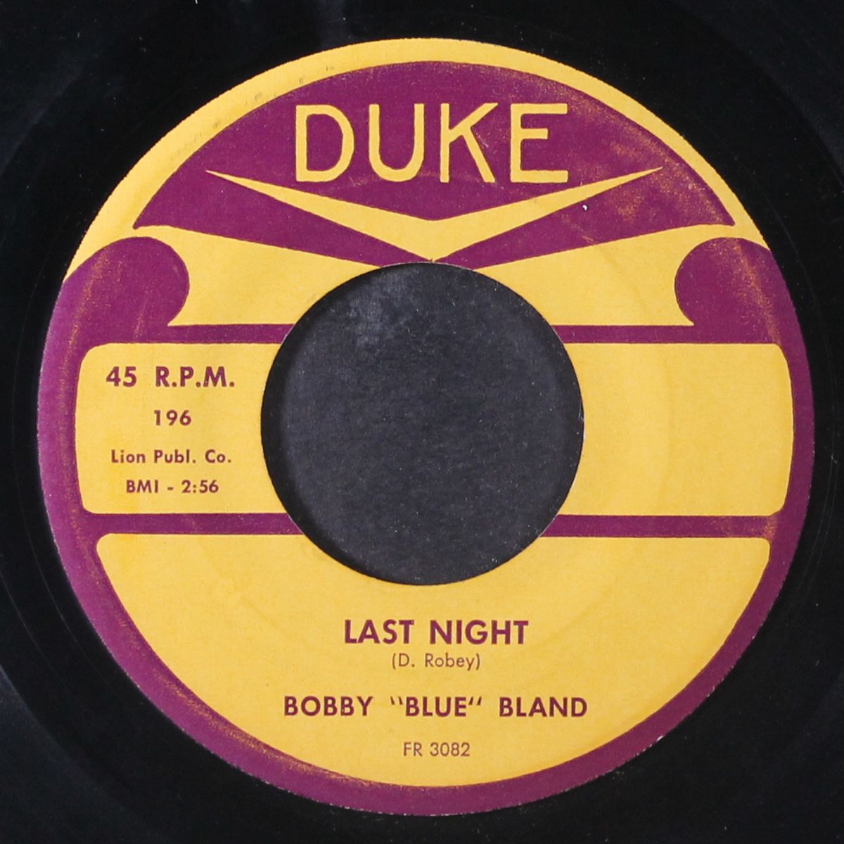 last night / little boy blue by BOBBY BLAND