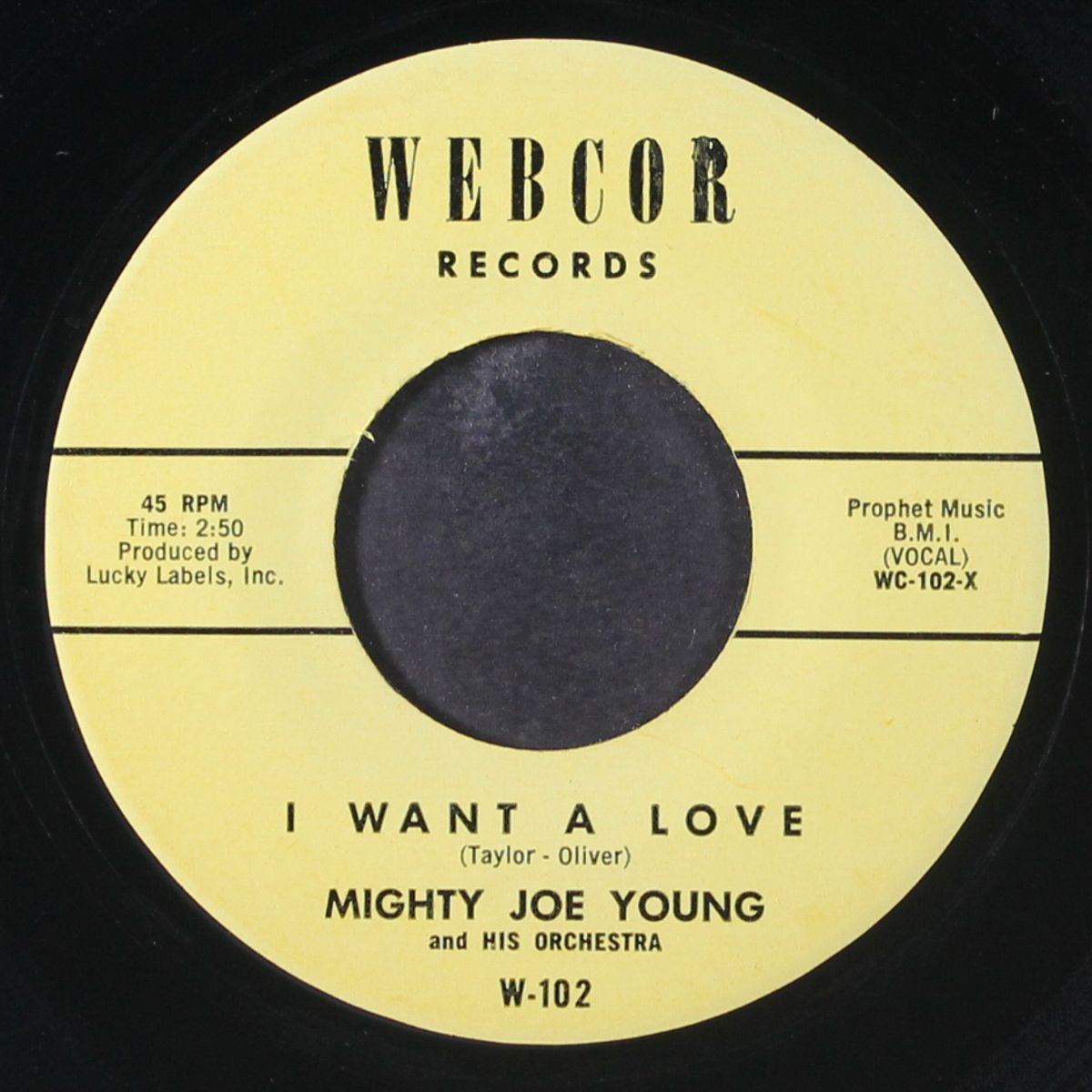 i want a love / hey baby by MIGHTY JOE YOUNG