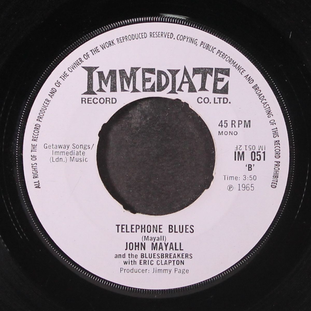 telephone blues / same by JOHN MAYALL & BLUESBREAKERS