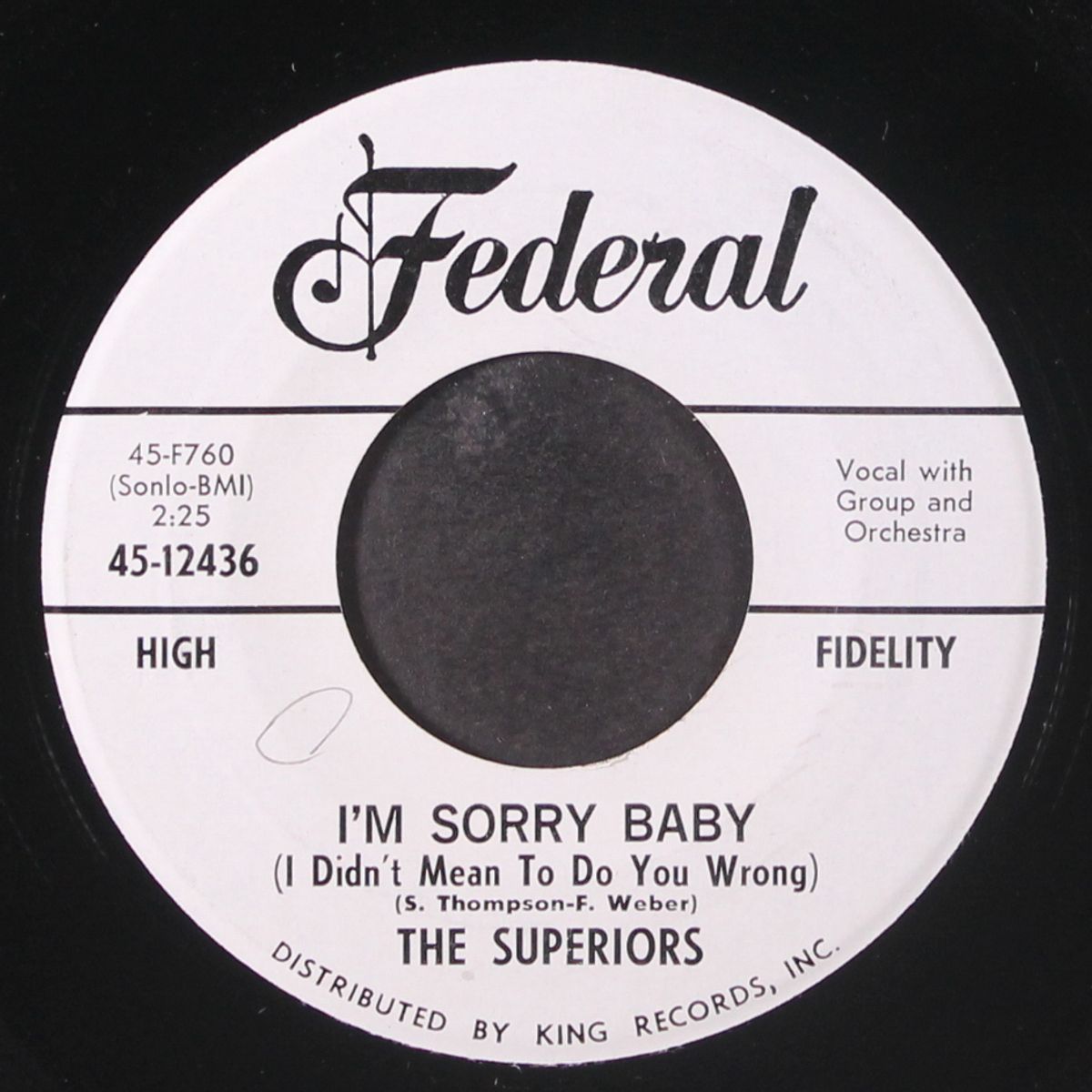i'm sorry baby / dance of love by SUPERIORS