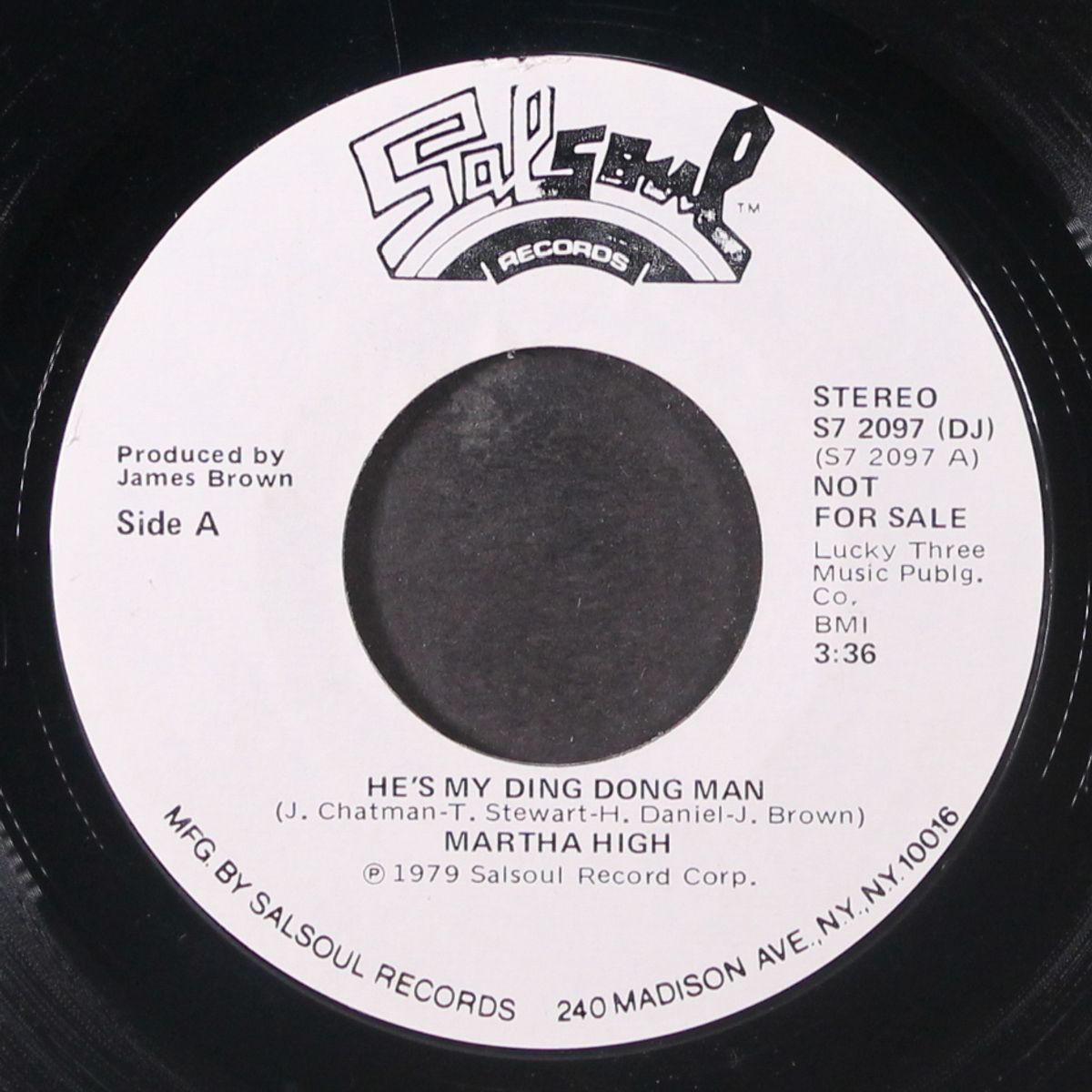 he's my ding dong man / mono by MARTHA HIGH