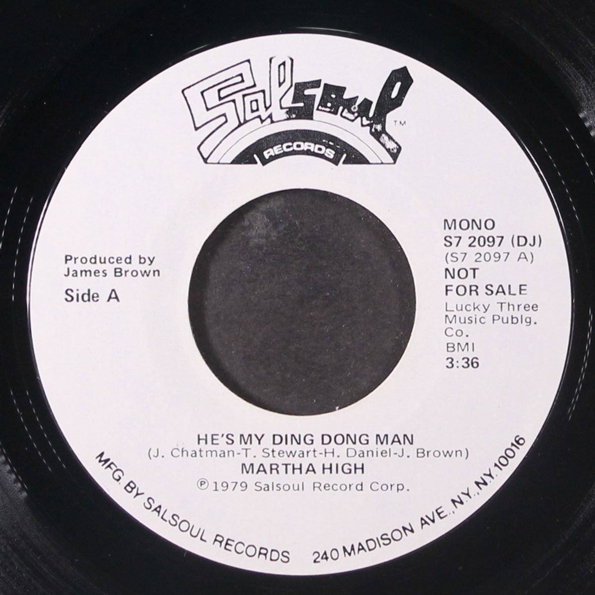 he's my ding dong man / mono by MARTHA HIGH