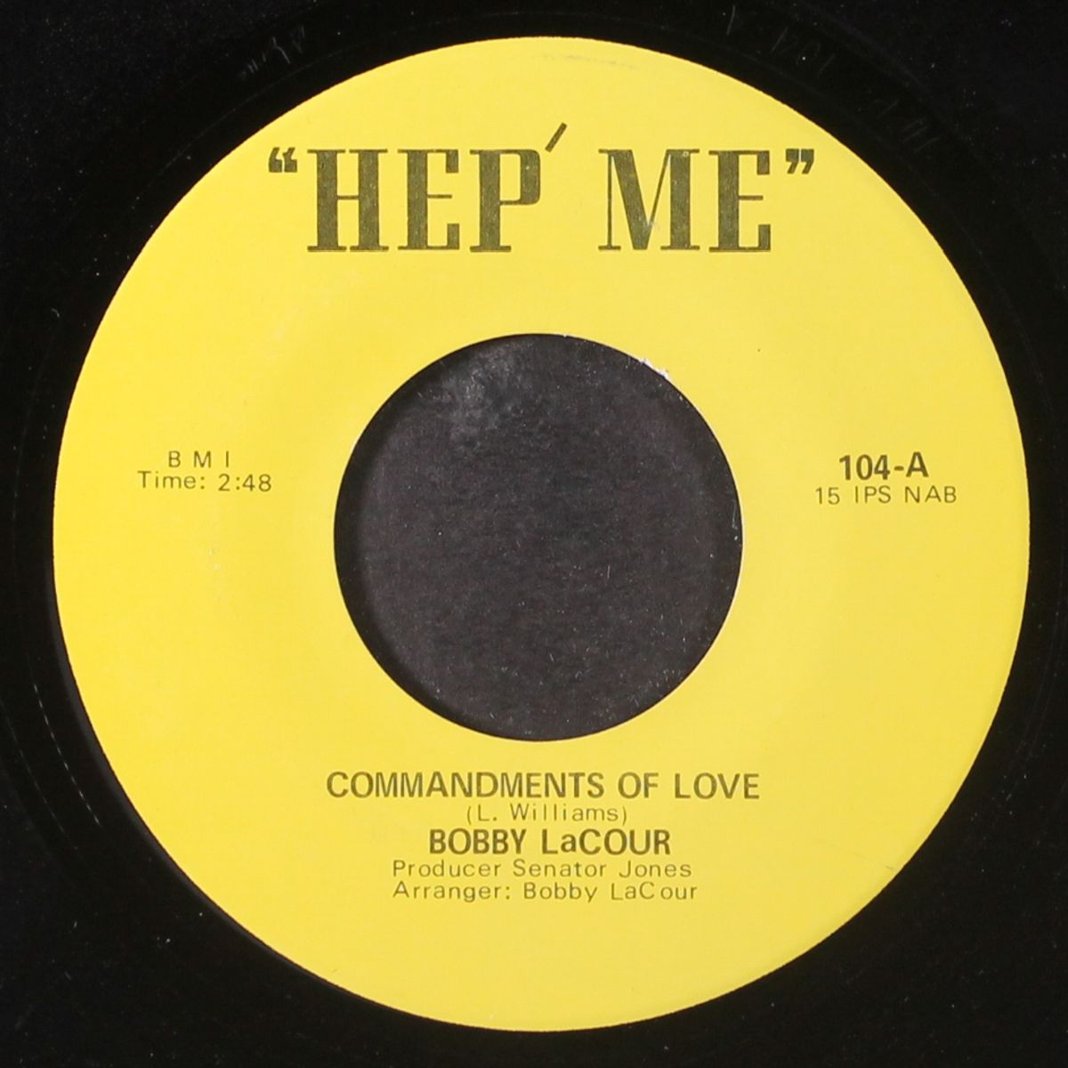 hippie joe / commandments of love by BOBBY LACOUR