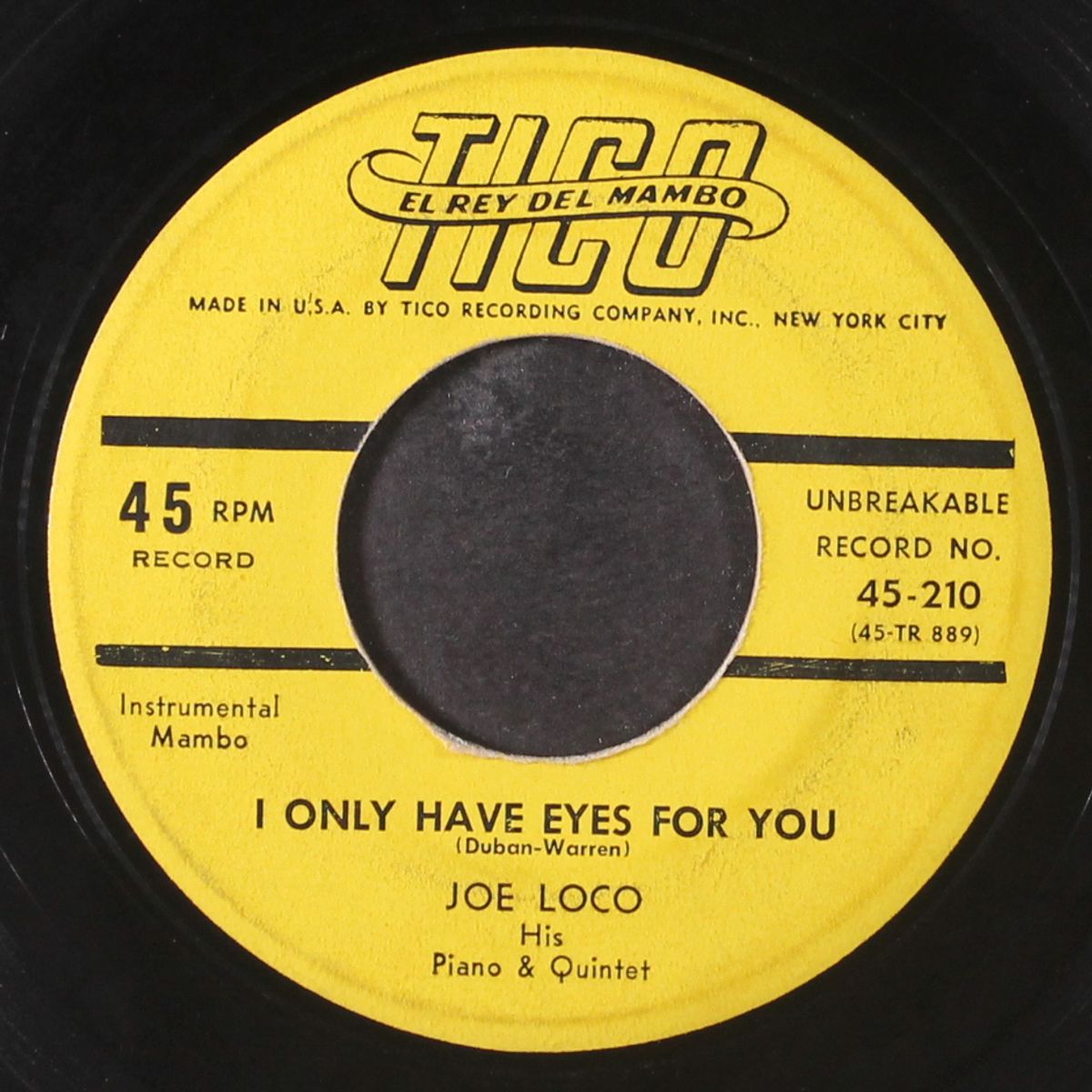 i only have eyes for you / there'll be some changes made by JOE LOCO