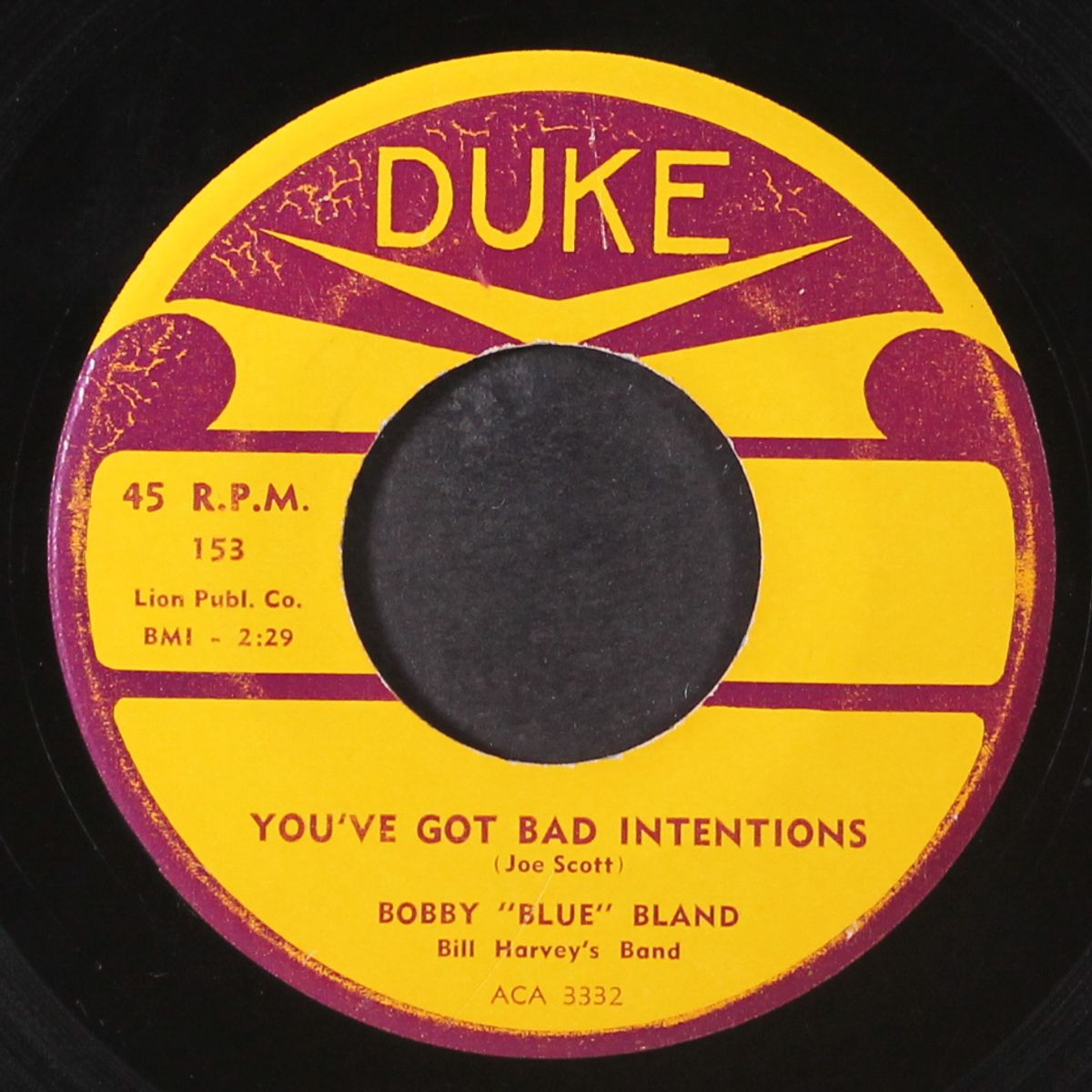 you've got bad intentions / i can't put you down, baby by BOBBY BLAND