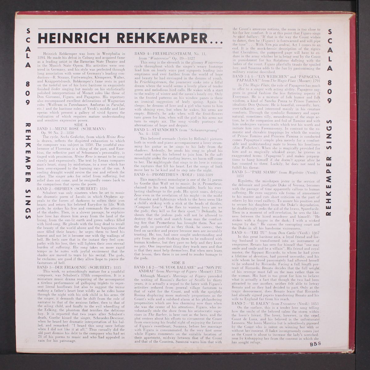 sings by HEINRICH REHKEMPER