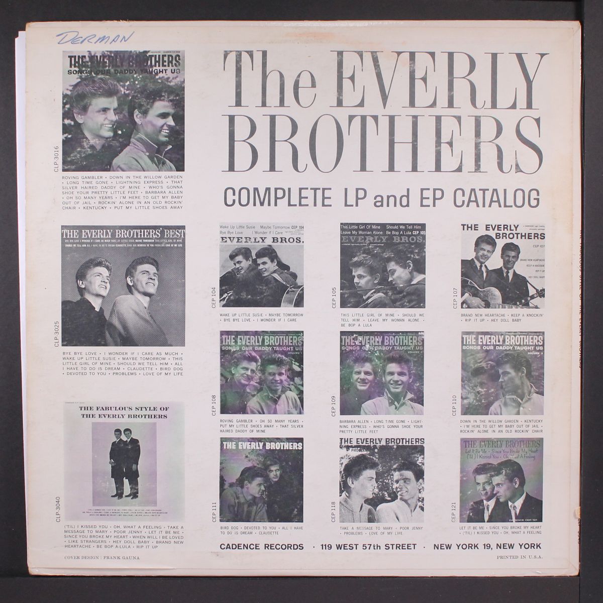 the fabulous style of the everly brothers by EVERLY BROTHERS