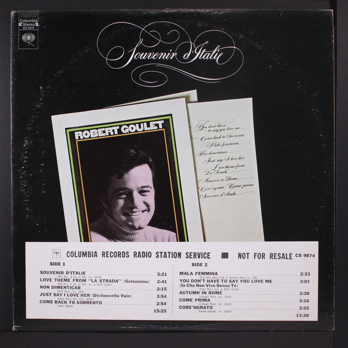 souvenir d'italie by ROBERT GOULET