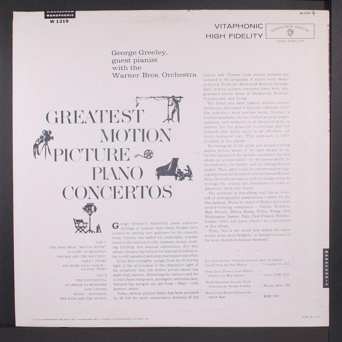 greatest motion picture piano concertos by GEORGE GREELEY