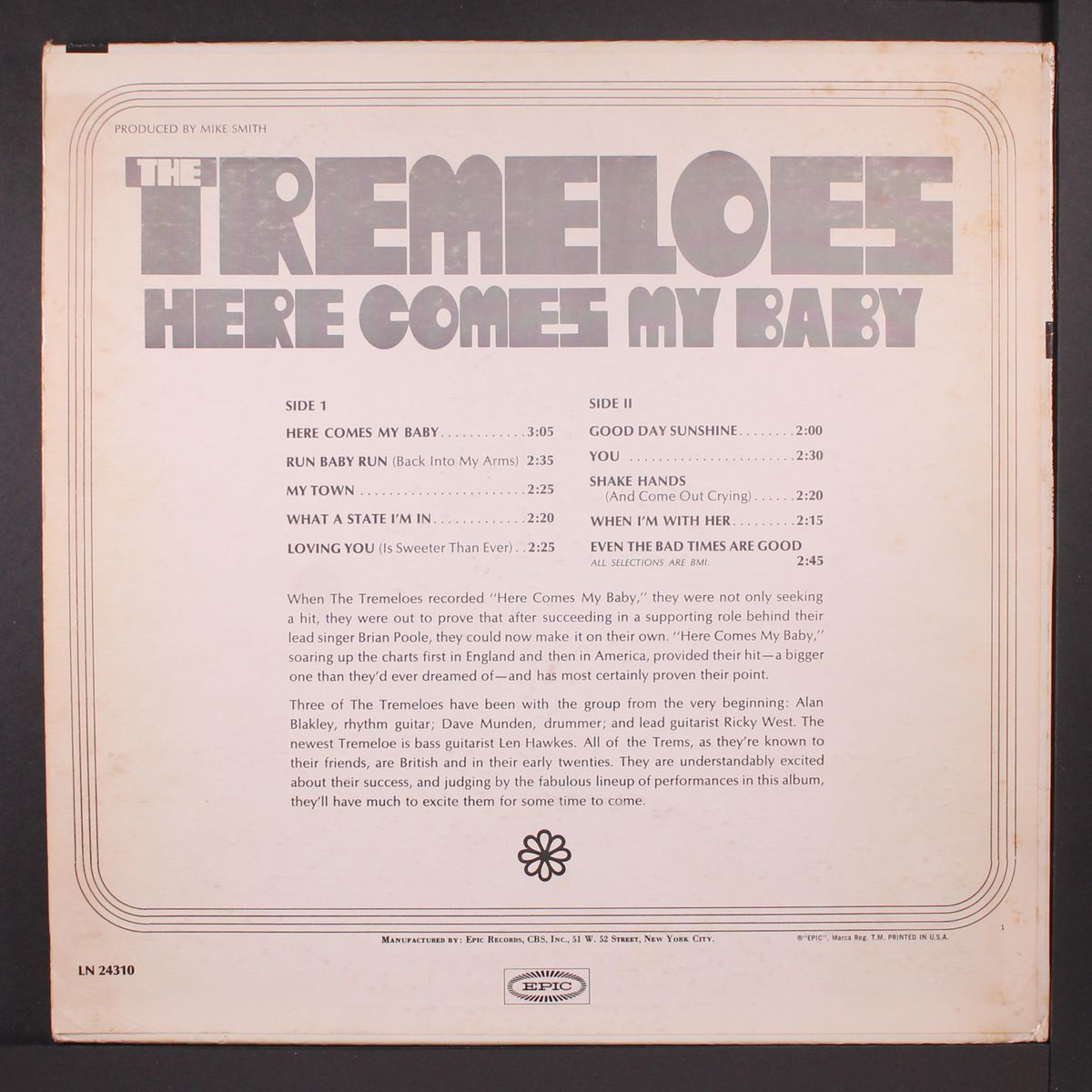 here comes my baby by TREMELOES