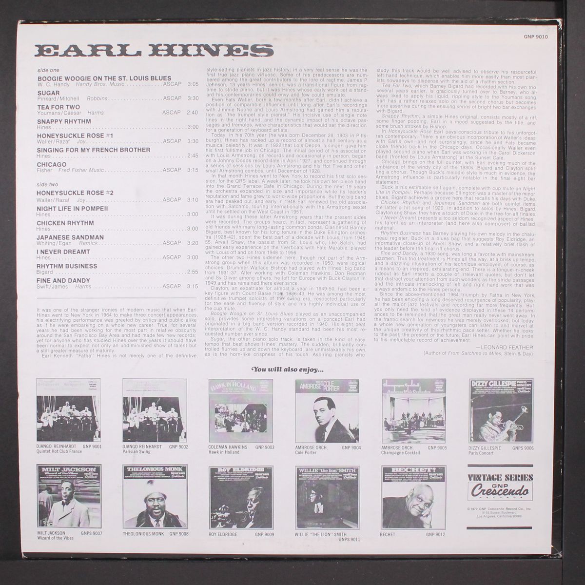 earl hines by EARL HINES