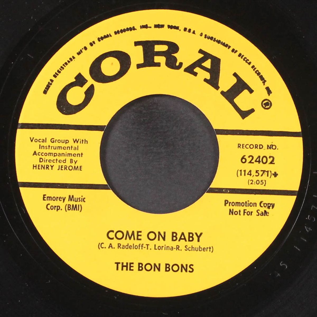 what's wrong with ringo? / come on baby by BON BONS
