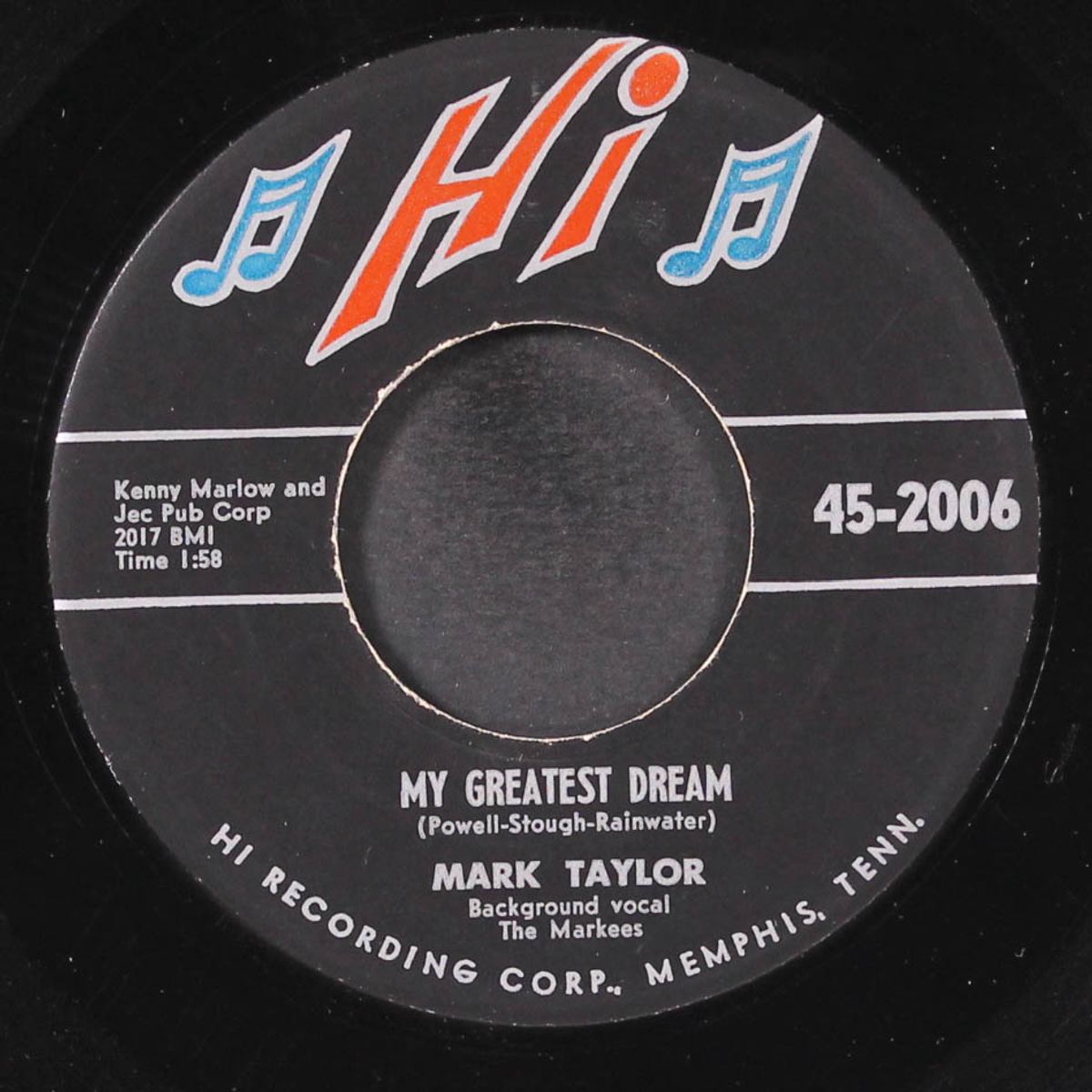 linda lou / my greatest dream by MARK TAYLOR