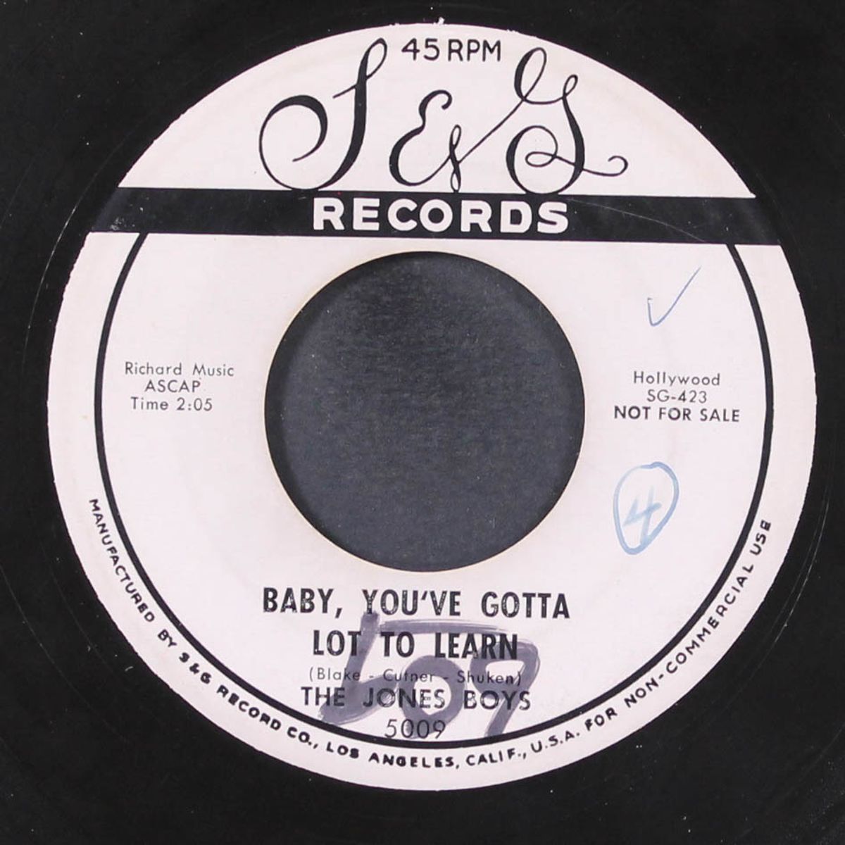 i don't stand a ghost of a chance with you / baby, you've gotta lot to by JONES BOYS