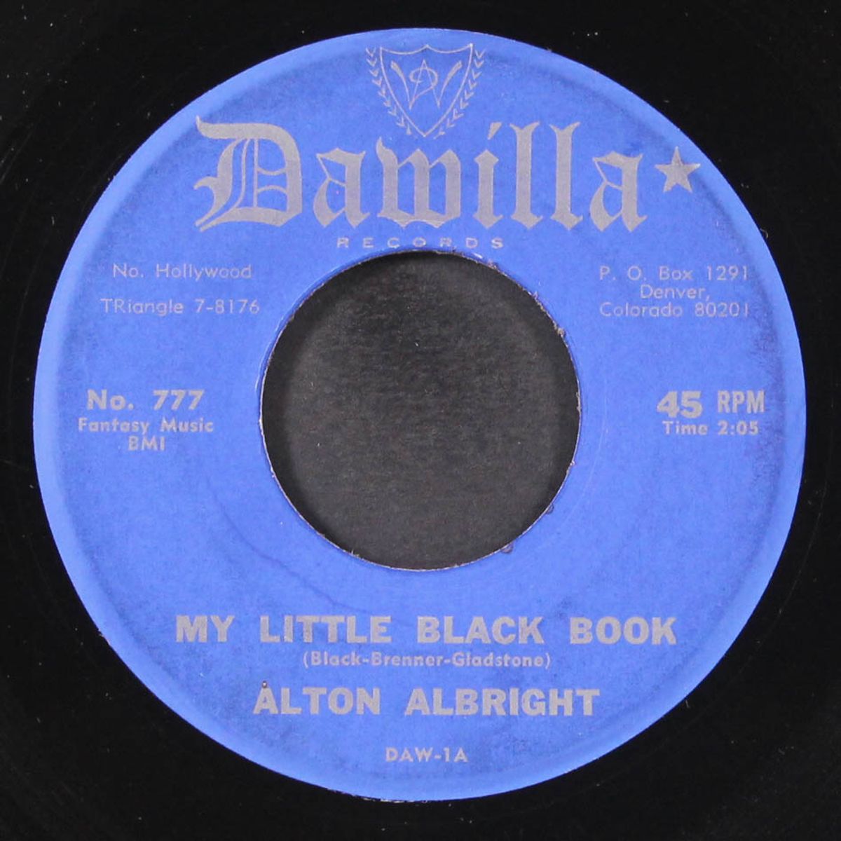 i'm a dreamer / my little black book by ALTON ALBRIGHT
