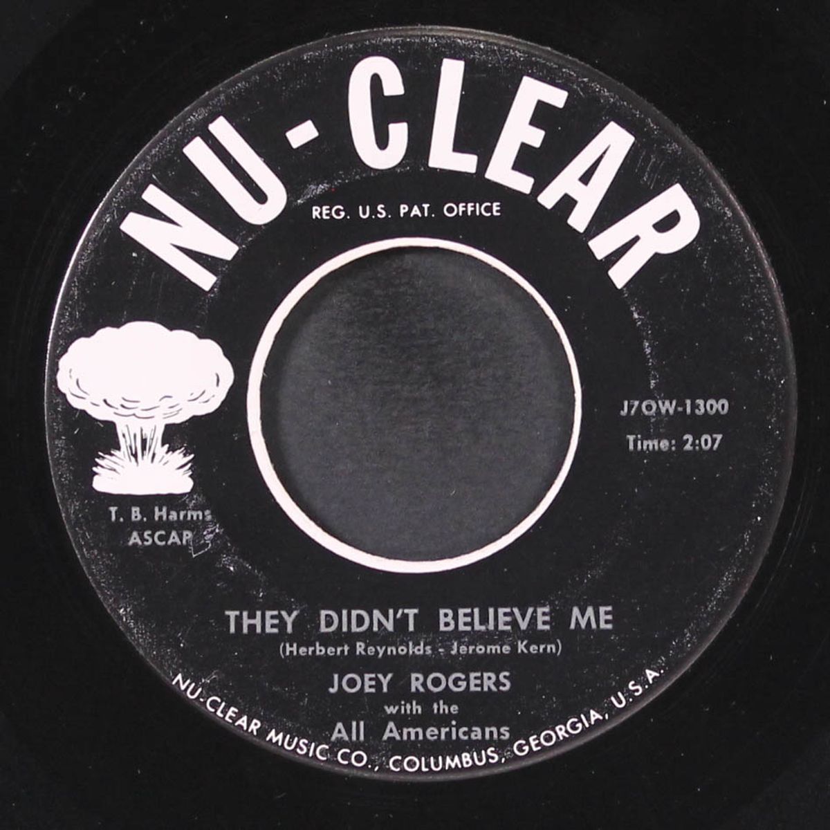 jeannine / they didn't believe me by JOEY ROGERS