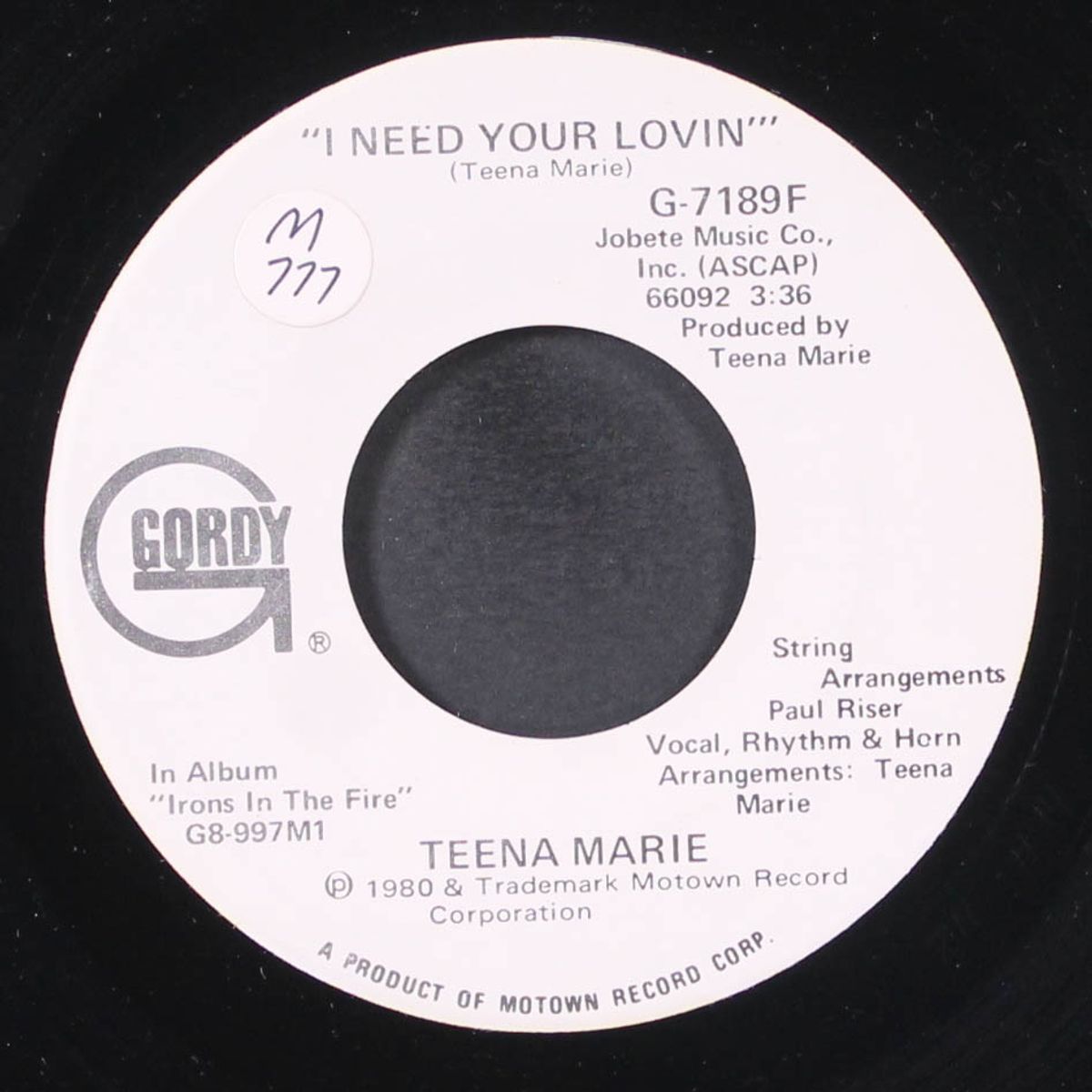 i need your lovin' / same by TEENA MARIE