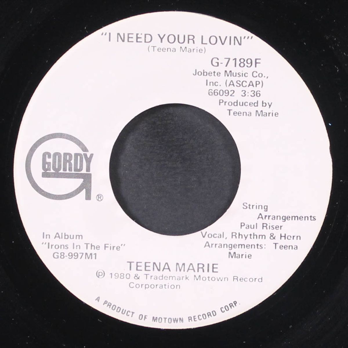 i need your lovin' / same by TEENA MARIE
