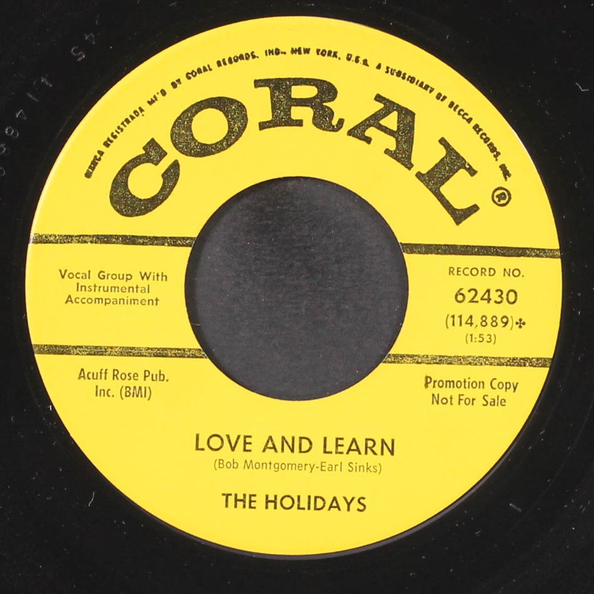 love and learn / i want you to love me by HOLIDAYS