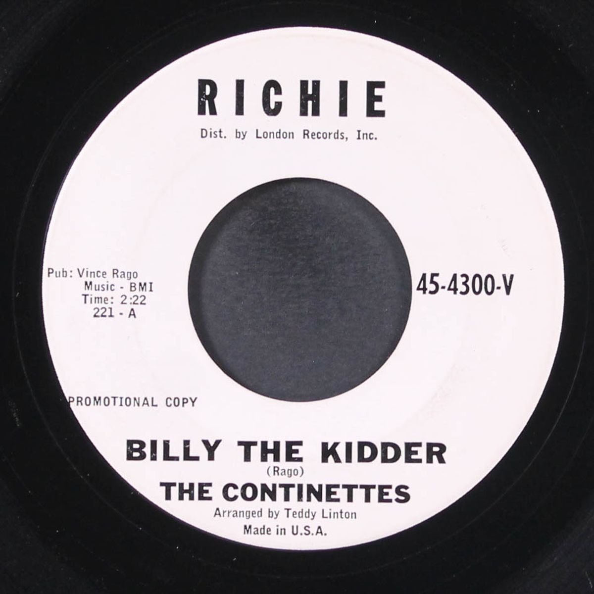 billy the kidder / boys who don't understand by CONTINETTES