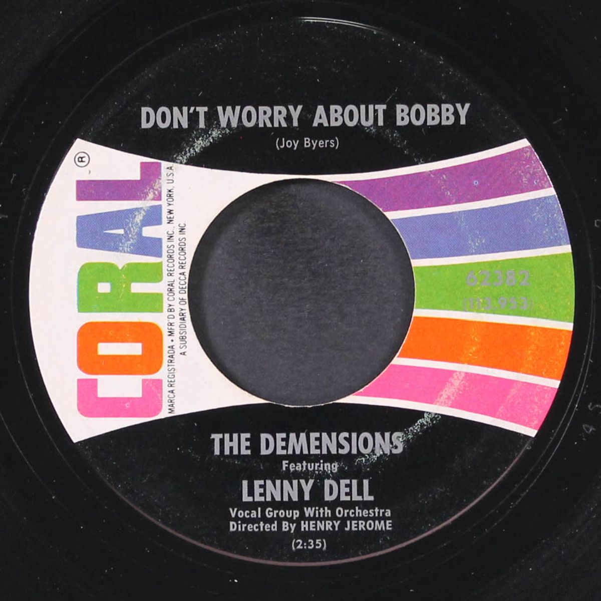just a shoulder to cry on / don't worry about bobby by DEMENSIONS