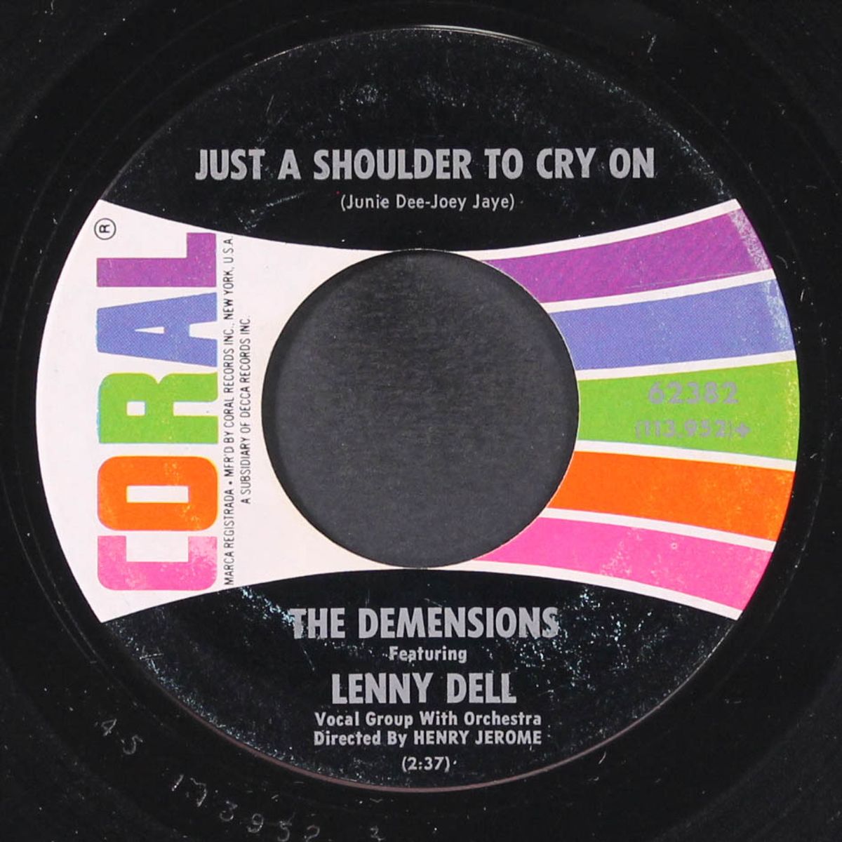 just a shoulder to cry on / don't worry about bobby by DEMENSIONS