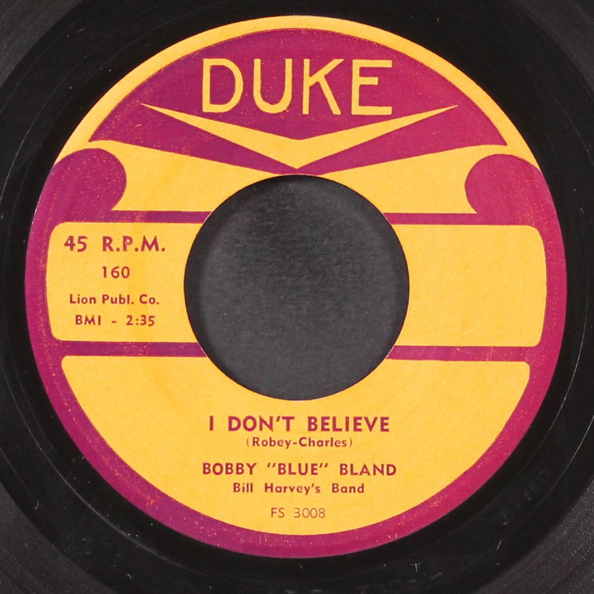 i learned my lesson / i don't believe by BOBBY BLAND