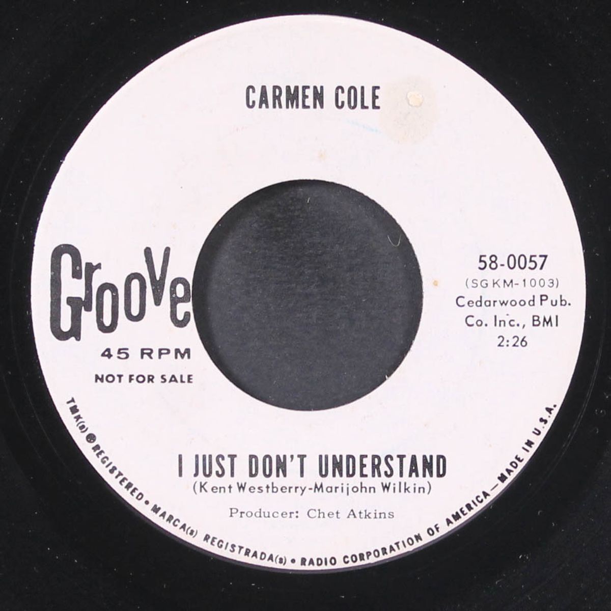 i just don't understand / bobby darlin' by CARMEN COLE