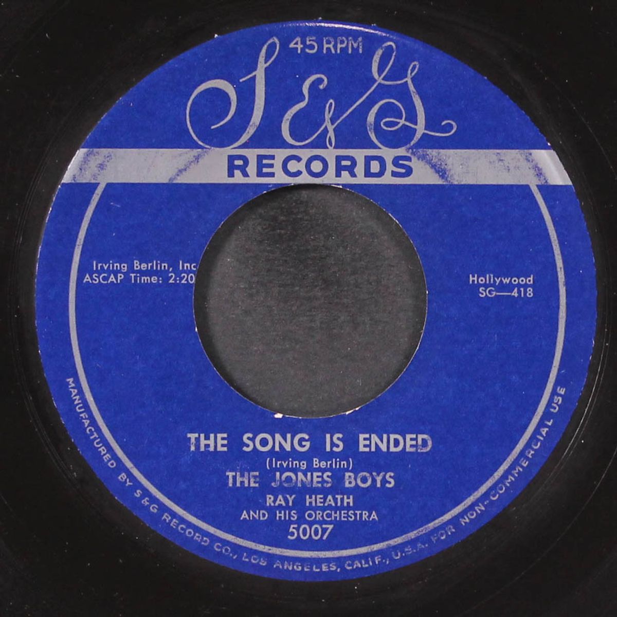 the song is ended / you make me feel like a penny waitin for change by JONES BOYS