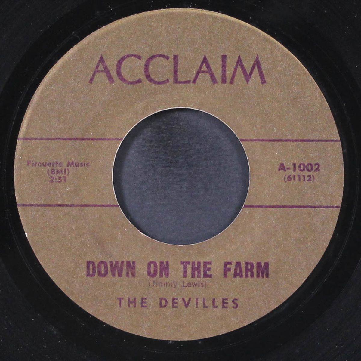 give your love to me / down on the farm by DEVILLES