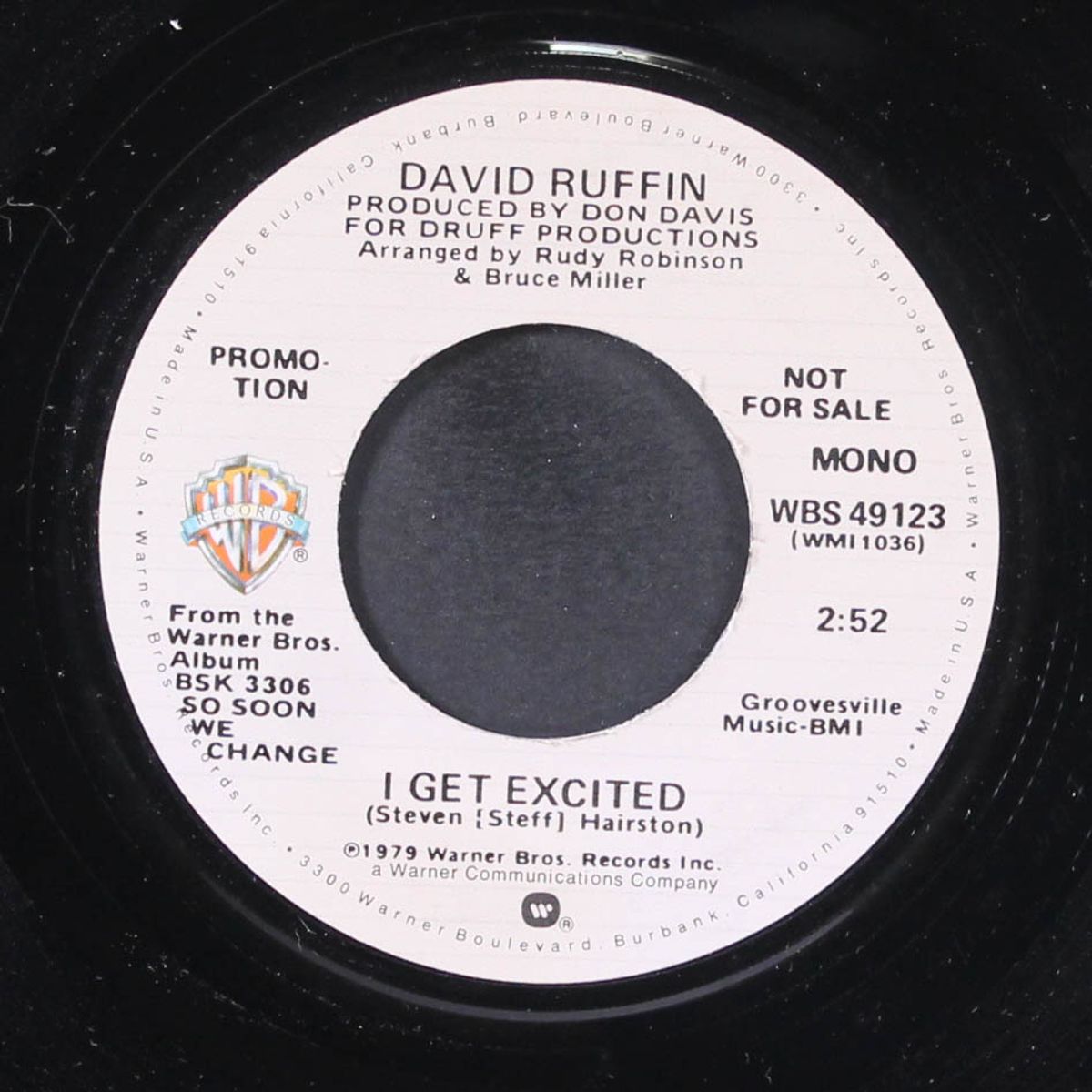 i get excited / mono by DAVID RUFFIN