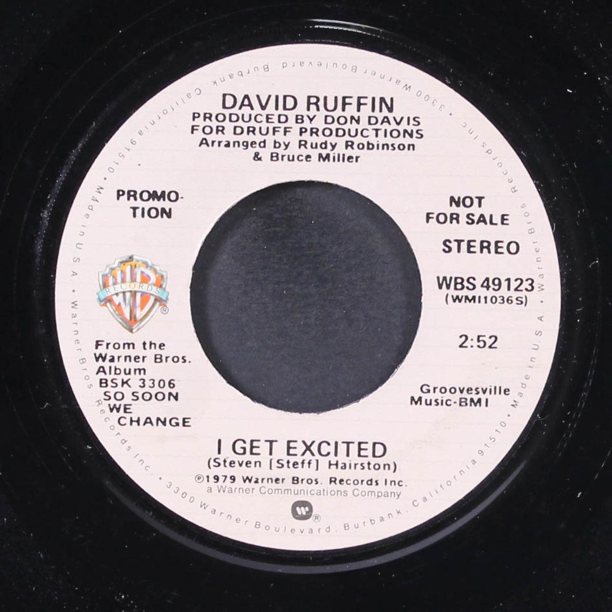 i get excited / mono by DAVID RUFFIN