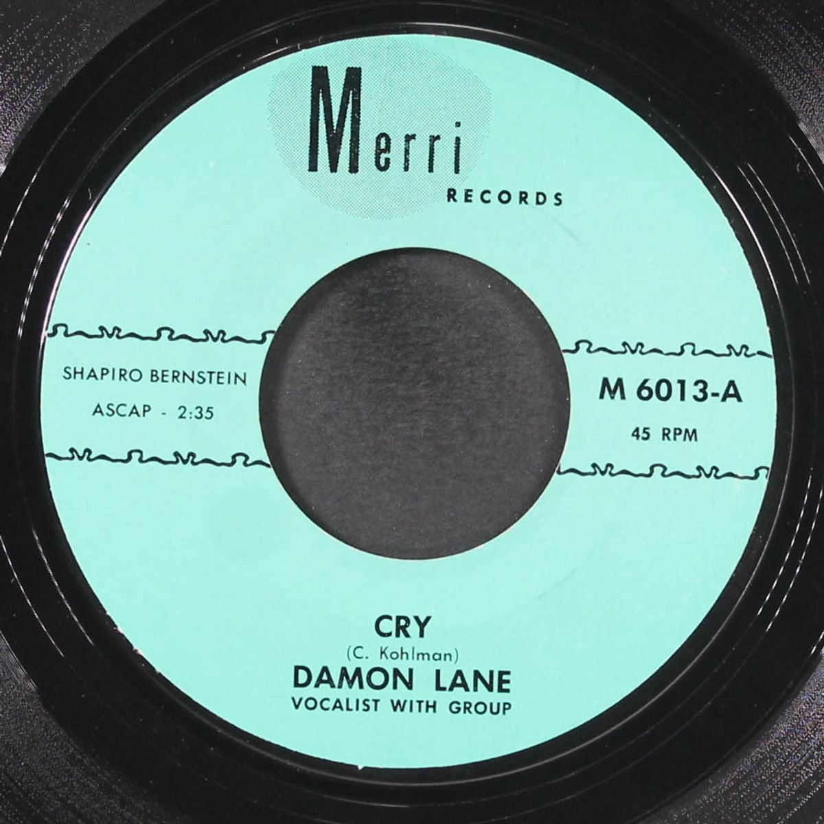cry / i've got my pride by DAMON LANE