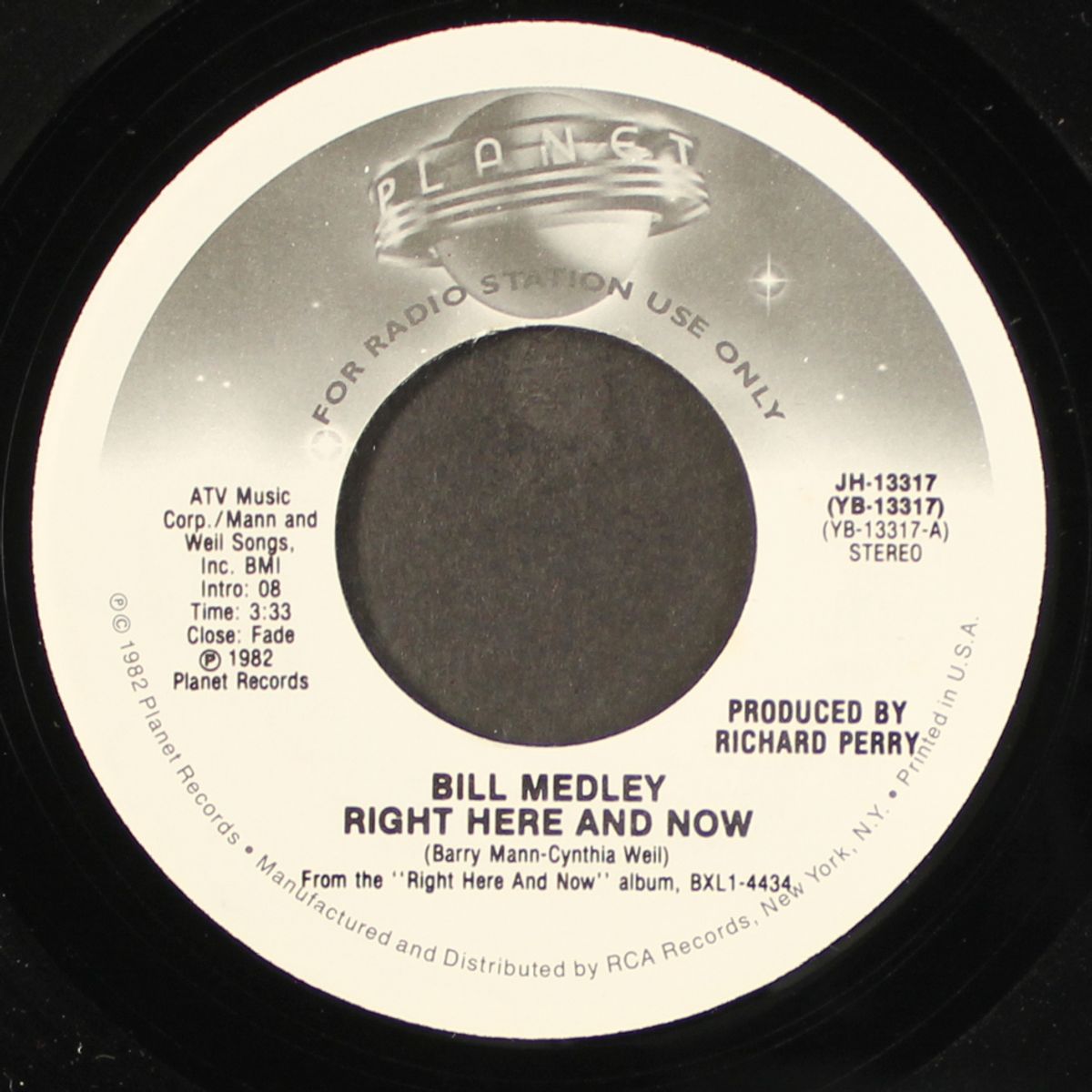 right here and now / mono by BILL MEDLEY