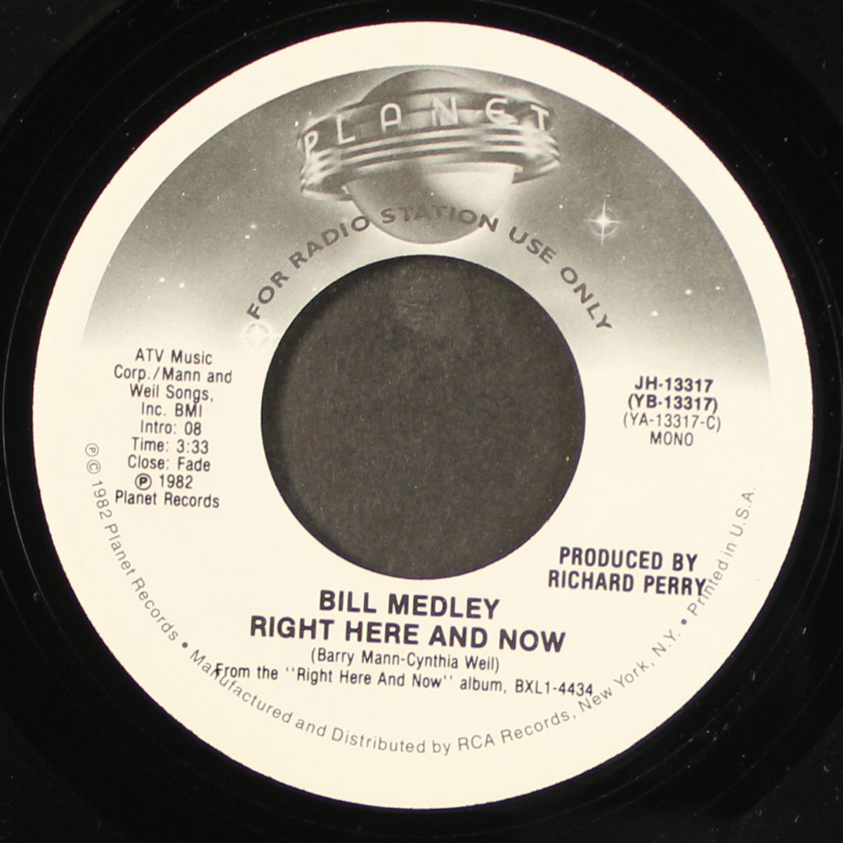 right here and now / mono by BILL MEDLEY