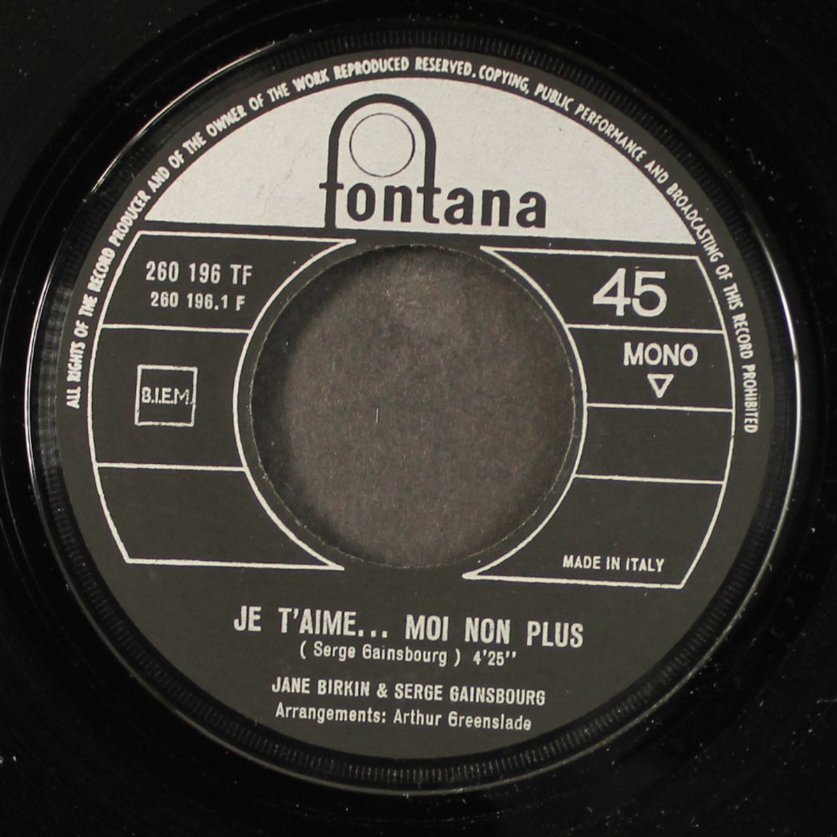 je t'aime...moi non plus / jane b. by SERGE GAINSBOURG & JANE BIRKIN