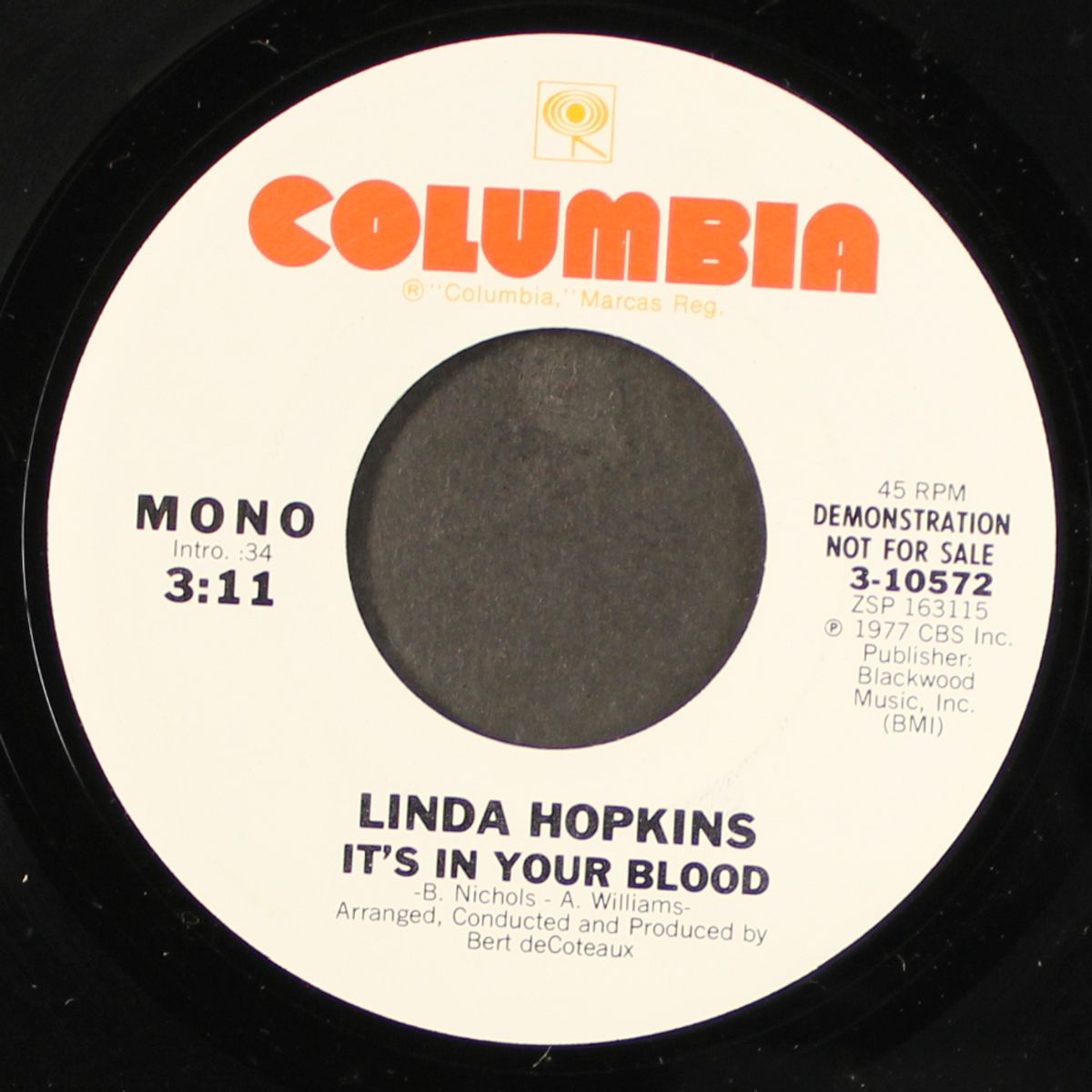 it's in your blood / mono by LINDA HOPKINS