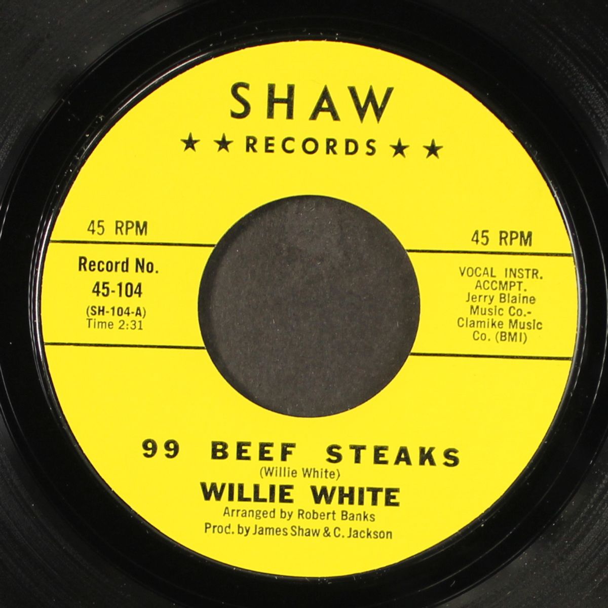 99 beef steaks / it's wrong by WILLIE WHITE